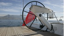 Sailing Yacht Thalima - One of the two carbon steering wheels